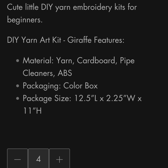 DIU Yarn Art Kit Giraffe New in the Box Sealed - Picture 2 of 7